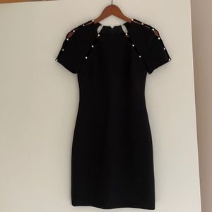 Alice and Olivia short black dress